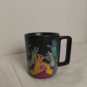 2021 Starbucks Coffee American Sign Language ASL Sign Hands Ceramic Mug Wang